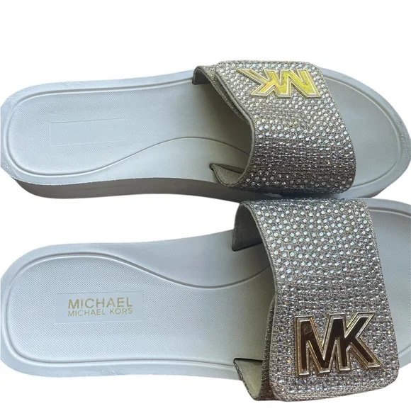 MICHAEL KORS
Embellished Platform Slide Sandal SIZE 8 - Picture 2 of 7